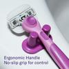 Flamingo Moisture Plus Women's Razor Set - No Shave Gel Needed - Razor Handle, 4 Blade Refills, Shower Holder - Fig view 4