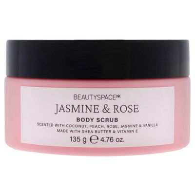 Beauty SpaceNK Jasmine & Rose Exfoliating Body Scrub  Hydrating, Nourishing, Gentle Exfoliation  Suitable for All Skin Types  Leaves Skin Soft, Radiant & Refreshing  Cruelty-Free, Vegan  4.76 oz