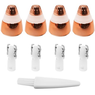 Eyebrow Hair Remover 18k Gold-Plated Replacement Heads for Eyebrow and Facial Hair Removal, Pack of 4