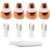 Eyebrow Hair Remover 18k Gold-Plated Replacement Heads for Eyebrow and Facial Hair Removal, Pack of 4 view 1