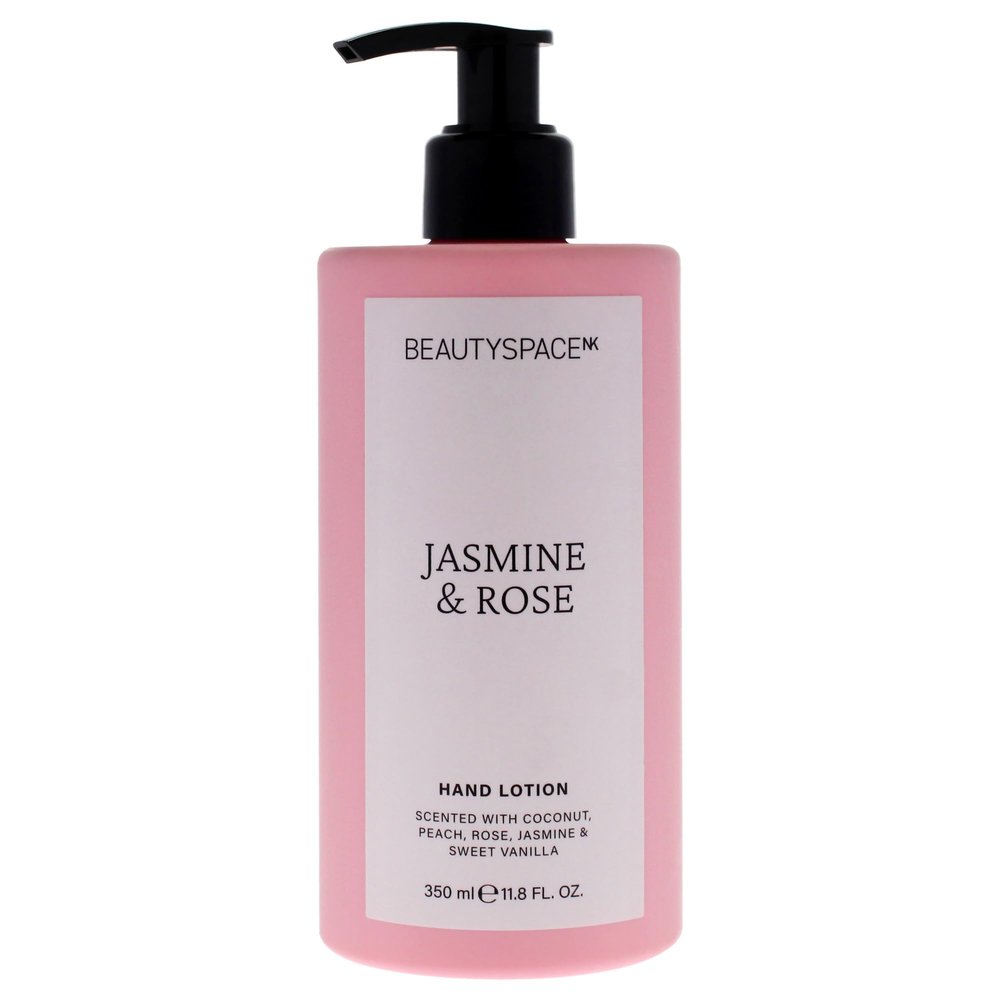 Beauty SpaceNK Jasmine & Rose Hand Lotion  Nourishes & Protects  Softens & Smooths Dry Skin  Fast-Absorbing, Non-Greasy  Vegan & Cruelty-Free  11.8 oz