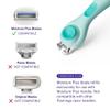 Flamingo Moisture Plus Women's Razor Set - No Shave Gel Needed - Razor Handle, 4 Blade Refills, Shower Holder - Seafoam view 2