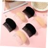ADOCARN 6pcs Sponge Hair Shaper Comb White Black Hair Styling Accessories for Women Use Volume Insert Tool for Elegant Updos and Buns view 4