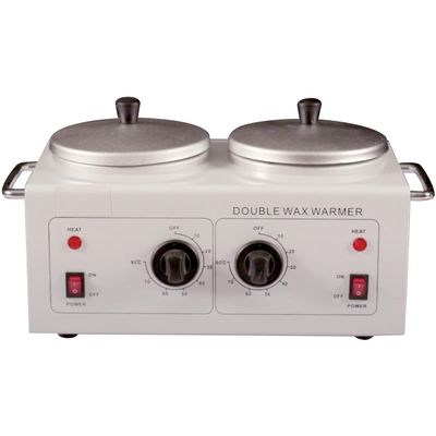 Discount Spa Equipment - Double Wax Warmer, Wax Warmer for Hair Removal, Wax Kit with Pedestals, Fits 2 (14 Oz) Hard Wax Can, Adjustable Temp Up To 80 Degrees Celsius