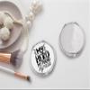 SpreadPassion My Hero My Friend My Dad Compact Mirror, Friend Gift Lover, Dad Photo Mirror, Travel Makeup Mirror Handheld Small Mirror, Portable Pocket Mirror, Birthday Idea (1, Round) view 4