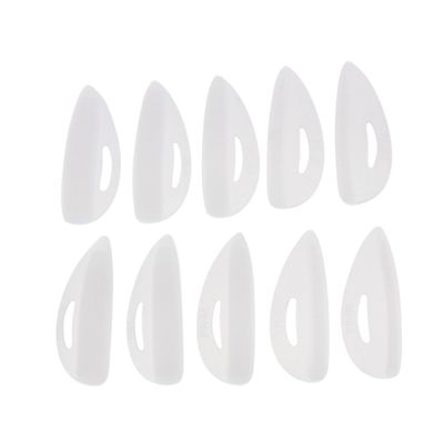 ADOCARN 10pairs Silicone Eyelash Perm Curler Shield Pads Eyelash Lifting Rods for Women Reusable Makeup Tools Groove Lines for Longer Lashes