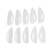 ADOCARN 10pairs Silicone Eyelash Perm Curler Shield Pads Eyelash Lifting Rods for Women Reusable Makeup Tools Groove Lines for Longer Lashes view 1