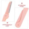 LALADEFIEE 3pcs Double Heads Eyebrow Razor Portable Eyebrow Trimmer Makeup Tool for Women Girls view 3