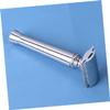 ASAKKURA Old-fashioned Manual Razor for Men Beard Trimming Tool Compact Shaving for Father's Day Present Lightweight Silver Design view 3