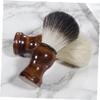 ASAKKURA Beard Brush for Men Double Sided Styling Shaving Brush Mustaches Grooming Portable Bristle view 3