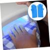 ADOCARN 1pair Fingerless Uv Gloves for Nail Art Comfortable -uv Manicure Gloves for Women Lightweight and Elastic Design for Gel Nail Application view 2