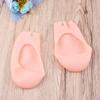 ANDRESLAD Open-Toed Sebs Socks Women Non-Slip Moisturizing Topper Socks Boat Ladies Invisible view 2