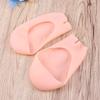 ANDRESLAD Open-Toed Sebs Socks Women Non-Slip Moisturizing Topper Socks Boat Ladies Invisible view 3