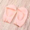 ANDRESLAD Open-Toed Sebs Socks Women Non-Slip Moisturizing Topper Socks Boat Ladies Invisible view 4