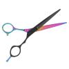 Beard Scissors, Nose Hair Scissors, Stainless Steel Cutting Hair Scissors, Clean Hair Cutting Tool with Handle for Hairdressers, Family, Men, Women, Children, Babies (Cutting view 3