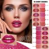 Pink Red Lipstick For Women Matte Nude Glitter Highly Pigmented Moisturizing Lip stick Hypoallergenic Waterproof Long Lasting Lipsticks Quick Makeup Lightweight Portable # 01 view 3