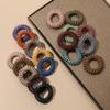 10pcs 1.8inch Classic Simple Elastic Hair Ties for Women,No Crease Hair Tie, Spiral Hair Ties No Damage, Hair Coils & Phone Cord Hair Ties for Thick or Thin Hair view 1