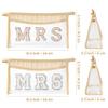 AellasNervalt 2P Boho Patch MRS Cosmetic Bag Clear Zipper Makeup Bag Travel Toiletry Bag Transparent Waterproof Makeup Bag Cute Makeup Pouch Bridal Bag Engagement Present Wedding Gift for Women Girls view 2