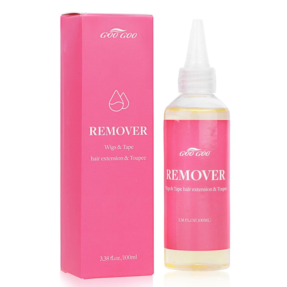 GOO GOO Tape in Extension Remover, Wig Glue Remover, Tape in Hair Extensions Adhesive Remover, Removes Hair Glue, Wig Tape, Double Sided Extension Tape, Fast Acting Hair Extensions Remover 100ml