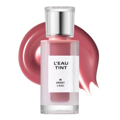 BBIA LEAU Tint  Glossy & Glow Lip Stain Watery Lip Tint Non-Sticky High Shine Finish Long-lasting Moisturizing Lightweight Natural Daily Use Vegan Korean Makeup (08 SWEET L'EAU)