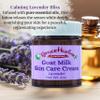 Grace Harbor Goat Milk Skin Care Cream  Lavender Nighttime Facial Moisturizer for Women  Natural, Essential Oils, Deep Hydration for Dry Skin  Eye Cream  4oz view 3