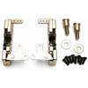 ABHOOHBA for FF350 1947-1950,for F350-24 1951-1954 & -27 1951-1954,for FC300 1947-1950 Truck Large Door Latches + Install Kit Hot Rod Body Trim Zinc Plated 2-Latch Brackets 1CTLBCDLIKHRBT view 2