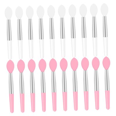 SOESFOUFU 2sets Silicone Lip Brush Set Lipstick Applicator Makeup Brushes Micro for 20pcs*2