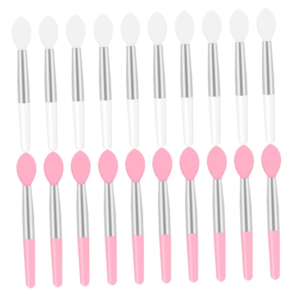 SOESFOUFU 2sets Silicone Lip Brush Set Lipstick Applicator Makeup Brushes Micro for 20pcs*2