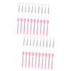 Beatifufu 2sets Micro Brush Applicator Lip Mask Brush Set Silicone for Smooth Application 20pcs*2 view 1