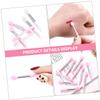Beatifufu 2sets Micro Brush Applicator Lip Mask Brush Set Silicone for Smooth Application 20pcs*2 view 2