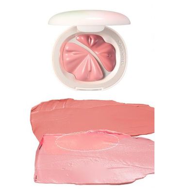 1 PC 2 in 1 Nono Notes 2 Colors Blush Cream/Blusher Highlighter Powder, Makeup Blush & Facial Highlighter Palette, Makeup Blusher Cheek Color (BC03, 8g)