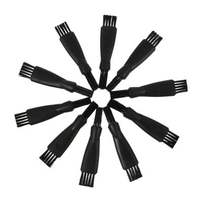 NOLITOY 10pcs Black Electric Shaver Cleaning Brushes Double-Sided Hair Cleaner for Easy Grooming and Dust Removal Compatible Shavers for Home and Travel Use