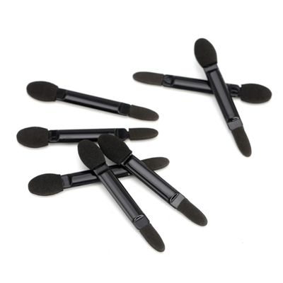 Gogogmee 50pcs Women's Eyeshadow Brush Double-ended Makeup Brush Round Sponge Applicators Eye Shadow Applicator Natural to Dramatic Travel-friendly