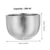 FRCOLOR 2pcs Stainless Steel Double Layer Shaving Bowl Shaving Soap Container for Men Portable Foaming Dish for Luxurious Lather Generation Travel-friendly view 2
