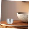 FRCOLOR 2pcs Stainless Steel Double Layer Shaving Bowl Shaving Soap Container for Men Portable Foaming Dish for Luxurious Lather Generation Travel-friendly view 4