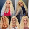 Xddnamei Human Hair Bundles Blonde 613 Color Deep Wave Bundles Human Hair 18 20 22 Inch 12A Raw Unprocessed Brazilian Virgin Quick Weave Hair for Black Women view 2
