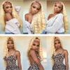 Xddnamei Human Hair Bundles Blonde 613 Color Deep Wave Bundles Human Hair 18 20 22 Inch 12A Raw Unprocessed Brazilian Virgin Quick Weave Hair for Black Women view 4