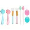 8pcs Facial Cleansing Brush Set, Exfoliator Blackhead Skin Care Tool,Multicolor view 1