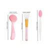 8pcs Facial Cleansing Brush Set, Exfoliator Blackhead Skin Care Tool,Multicolor view 3