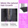 IDN BEAUTY 5+2 Invisi Edge Seamless Clip in Hair Extensions Human Hair Combo Pack, Straight 22 Inch 110g 5pcs Invisible Edge and 2pcs Seamless Clip ins for Black Women Natural Black No Leave Out view 3