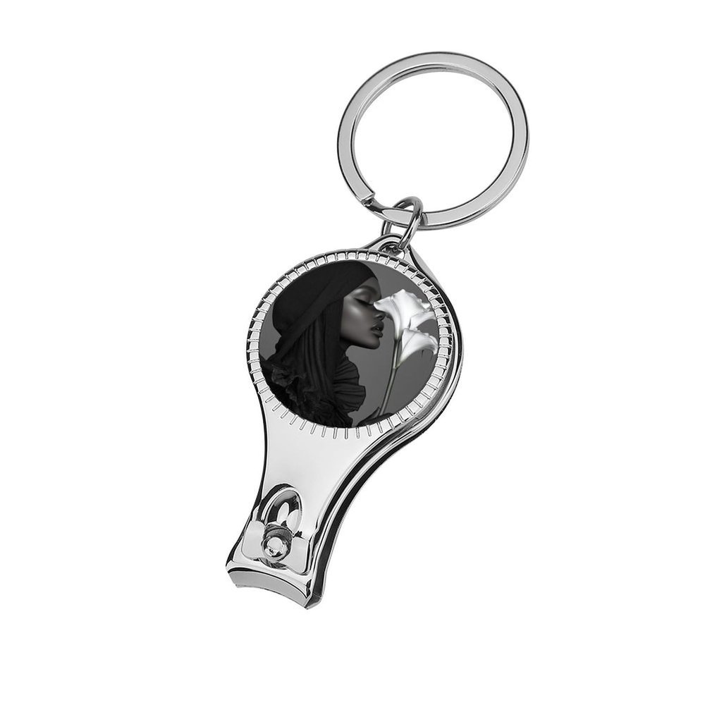 Beautiful Black Woman in Hijab Nail Clippers Toenail Clipper Cutters High Fashion Professional Nail Trimmer Nail Cuticle Cutter for Women Men