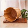 DRMEE Foot Soak Tub Wooden Barrel Foot Spa Wooden Foot Washing Bucket Footbath Tub Cedar Household Foot Soaking Basin Soaking Foot,Toe Nails view 2