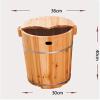DRMEE Foot Soak Tub Wooden Barrel Foot Spa Wooden Foot Washing Bucket Footbath Tub Cedar Household Foot Soaking Basin Soaking Foot,Toe Nails view 3