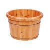 DRMEE Foot Soak Tub Wooden Foot Tub Pedicure Basin Foot Bath Bucket Foot Bath Barrel for Massage Foot Care Soaking Foot,Toe Nails view 1