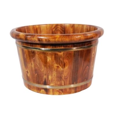 DRMEE Foot Soak Tub Wooden Barrel Foot Spa Relax Foot Spas Foot Bath Bucket Foot Basin for Soaking Feet Relaxation Soaking Foot,Toe Nails(Without lid)