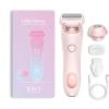 2 in 1 Electric Razors for Women, Electric Shaver for Women Bikini Trimmer, Portable Electric Razors Wet & Dry Use, Removable Head, Multifunctional Full-Body Shaving (Pink) view 1