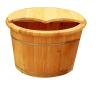 DRMEE Foot Soak Tub Wooden Foot Bath Bucket Pedicure Basin Natural Wood Foot Barrel Basin Tub Foot Washing Wooden Barrel Soaking Foot,Toe Nails view 2