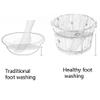 DRMEE Foot Soak Tub Wooden Foot Bath Bucket Pedicure Basin Natural Wood Foot Barrel Basin Tub Foot Washing Wooden Barrel Soaking Foot,Toe Nails view 3