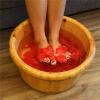 DRMEE Foot Soak Tub Wooden Foot Bath Bucket Pedicure Basin Natural Wood Foot Barrel Basin Tub Foot Washing Wooden Barrel Soaking Foot,Toe Nails view 4
