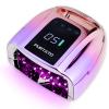 Purtato Professional Rechargeable 96W UV LED Portable Cordless UV Light for Nail Lamp Machine with Removable Stainless Steel Bottom,4 Timer Setting and Smart Sensor Nail Dryer (Gradient Purple) view 1